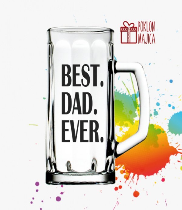Krigle sa natpisom stampom/Krigle za pivo/KRIGLA BEST DAD EVER.jpg